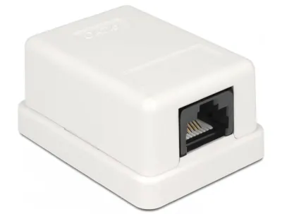 Priza aplicata cat 6 neecranata 1 port, Delock 86248