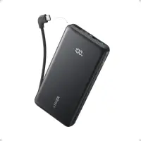Baterie externa Anker Zolo 10.000 mAh, 22.5W, USB, USB Type-C, cu cablu USB-C inclus (Negru)