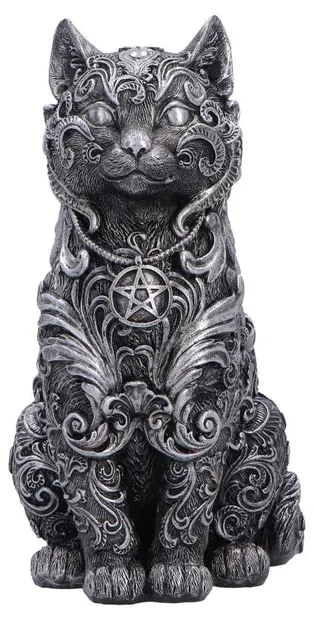 Statuetă Nemesis Now Adult: Gothic - Hexbound Familiar (Silver), 23 cm