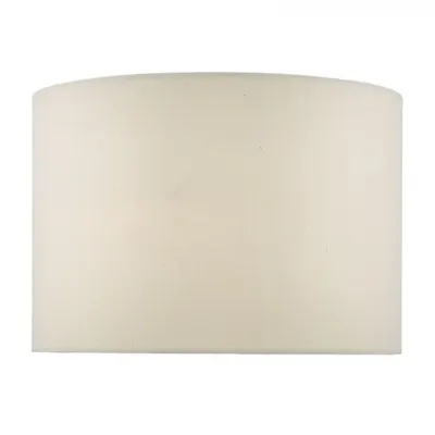 Abajur Lylah Ivory Faux Silk Drum Shade 32cm