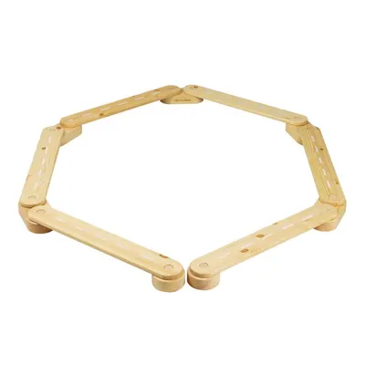 Cale senzorială în culoare naturală din lemn de pin 10x408x5 cm Montessori – Meowbaby
