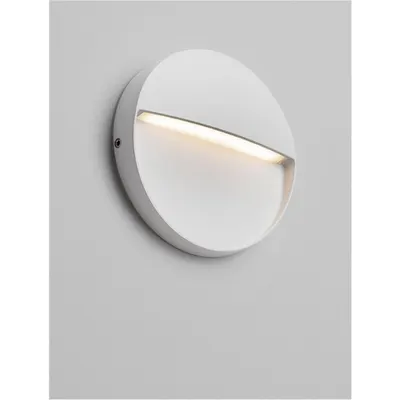 Aplica TOBY Nisipiu Alb Aluminiu Dispersor policarbonat LED 3 Wat 220-240 Volt 147Lm 3000K IP54