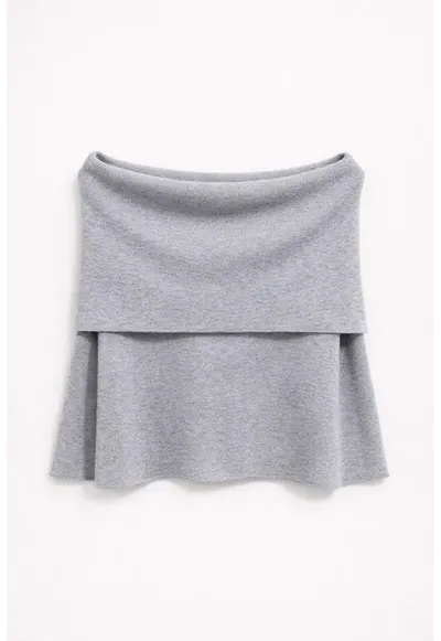 Bluza supradimensionata - Gri inchis - Tricot