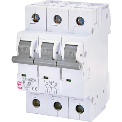 ETIMAT 6 Intrerupatoare automate miniatura 6kA ETIMAT 6 3p B32
