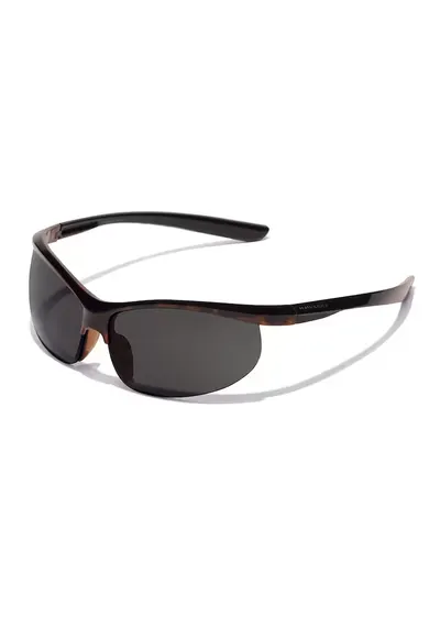 Ochelari de soare ovali unisex - Negru/Maro