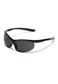 Ochelari de soare ovali unisex - Negru/Maro