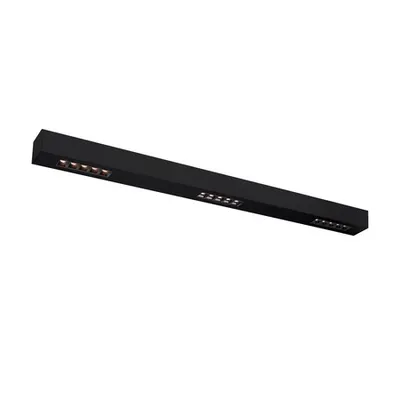 Corp iluminat TAVAN, Q-LINE ® Luminita Plafon, LED-negru interior Montat pe suprafata lumenul Plafon, 1m, BAP, negru, 3000K