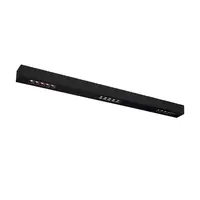 Corp iluminat TAVAN, Q-LINE ® Luminita Plafon, LED-negru interior Montat pe suprafata lumenul Plafon, 1m, BAP, negru, 3000K,