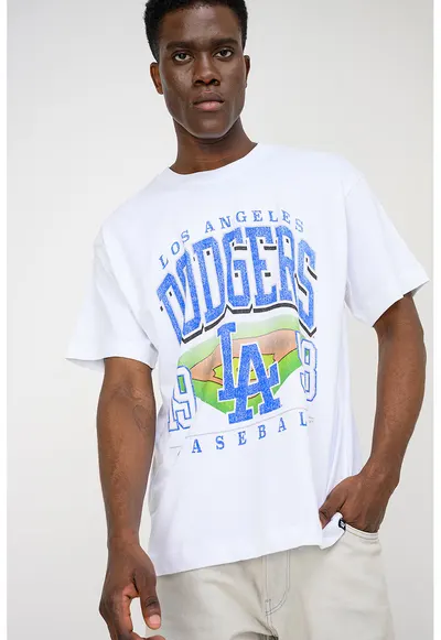 ’47 - Tricou cu imprimeu Losdod Field General - Alb/Albastru