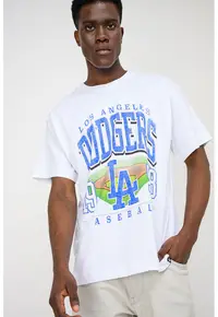 ’47 - Tricou cu imprimeu Losdod Field General - Alb/Albastru