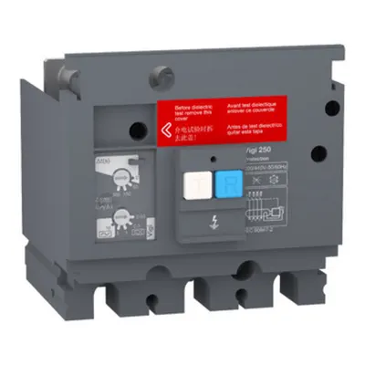 Modul de protectie diferentiala, EasyPact CVS 250, 200 Vc.a. pana la 440 Vc.a., 30 mA pana la 10 A, 3P