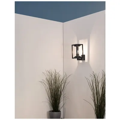 Aplica LOEVE Anthracit Aluminiu turnat Aluminiu & Clear Acrylic LED E27 1x12 Wat 220-240 Volt IP65 Fara bec
