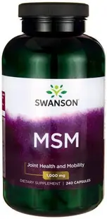 MSM, 1000 mg, 240 capsule, Swanson
