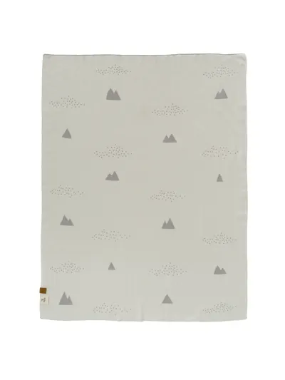 Patura Fine Knitted din bumbac organic 80x100 cm Ice Mountain