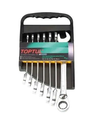 Set cheie combinata cu clichet, Toptul 10-19mm