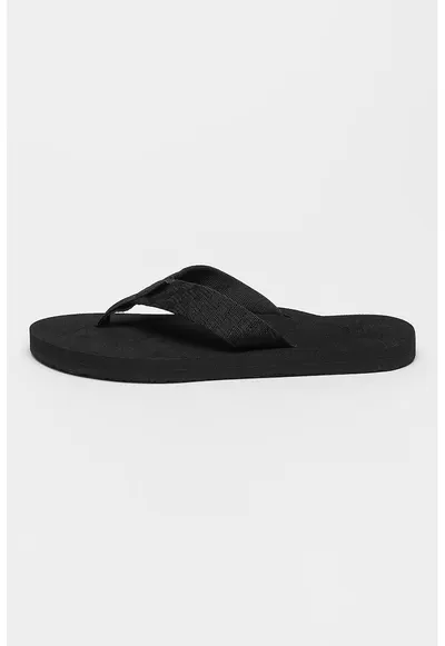 Papuci flip-flop din material textil Mush - Negru