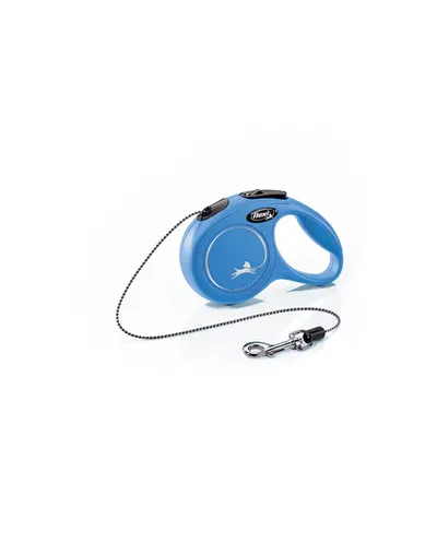 FLEXI New Classic lesa automata cu sir pentru caini, albastru, marimea XS, 3 m