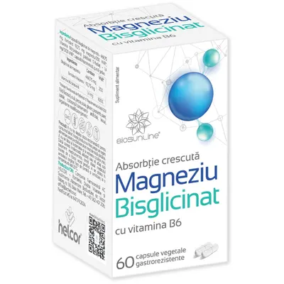 Magneziu Bisglicinat 60cps vegetale gastrorezistente