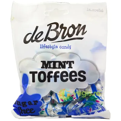 Caramele cu Aroma de Menta fara Zahar 90g