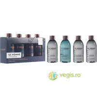 Set Cadou pentru Barbati Bathing Line Up Fine Grooming (Gel de Dus, Sampon pentru Par si Barba, Spuma de Baie pentru Relaxarea Muschilor)