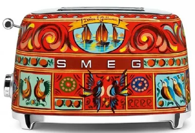 Prăjitor de pâine Smeg - TSF01DGEU, 950W, 6 viteze, multicolor, Dolce & Gabbana