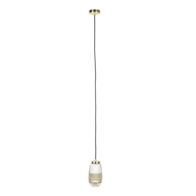 Lustră aurie cu abajur din sticlă ø 12 cm Robin - White Label