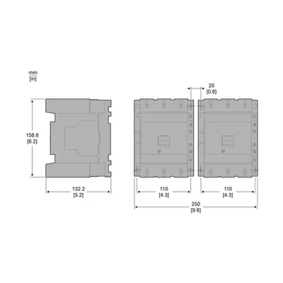 Contactor inversor, TeSys Deca, 3P(3NO), AC-3, <=440V, 12A, bobina 24V CC, terminale cu arc
