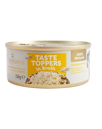 APPLAWS Taste Toppers Piept de pui în supă hrană complementară pentru câini 156 g