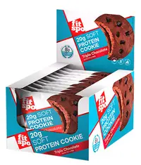 Biscuit proteic, triple chocolate, 10 x 70 g, FitSpo