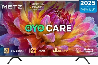 Televizor smart METZ - 50MUF7000Z, 50'', 4K Ultra HD, DirectLED, HDR10, Dolby Audio-Vision, Google TV, negru