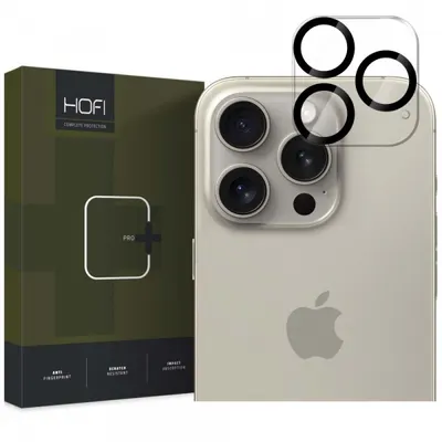 Folie de protectie Camera Spate HOFI CAM PRO+ pentru Apple iPhone 16 Pro Max / 16 Pro, Sticla Securizata, Neagra
