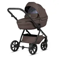 Carucior 2 in 1 Tutis Uno 6+ Cioccolata 177 din piele, sezut reversibil, spatar reglabil, cadru din aluminiu, amortizoare, roti cu blocare, greutate admisa 22 kg
