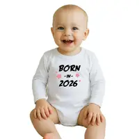 Body cu maneca lunga, New Baby, Marime 56, Din bumbac 100%, Born in 2026, Pink