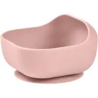 Beaba Silicone Bowl with Suction Cup bol din silicon cu ventuză Cotton Candy 1 buc