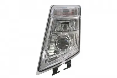 Far stanga (2 H7 LED PY21W, reglaj electric cu becuri, insertii crom, Semnalizator transparent) VOLVO FH, FH 16, FH II, FM dupa 2005
