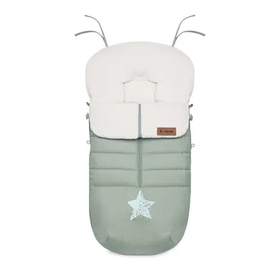Sac de iarna, Jane, Nest, Pentru carucior, Universal, 95 x 46 cm, Material interior din fleece, Forest Green