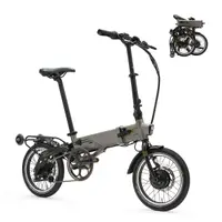 Bicicletă electrică pliabilă Supra 4.0+ Gri Titan | 16” | Autonomie 90 km