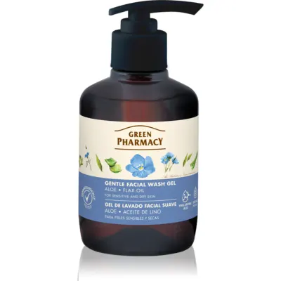 Green Pharmacy Aloe Wash Gel gel de curățare blând pentru piele sensibilă 270 ml