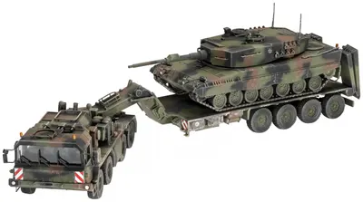 Modele asamblabile Revell Militare: Tancuri - SLT 50-3 'Elephant' + Leopard 2A4, 421 piese