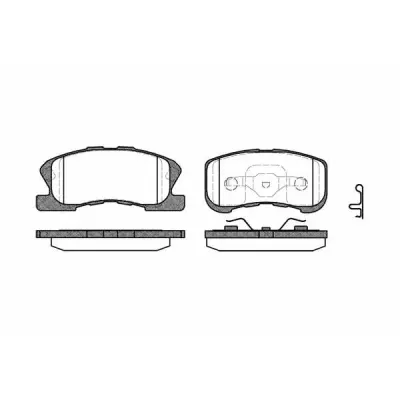 Set placute frana, frana disc REMSA 0720.02