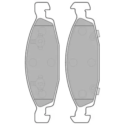Set placute frana, frana disc DELPHI LP1557