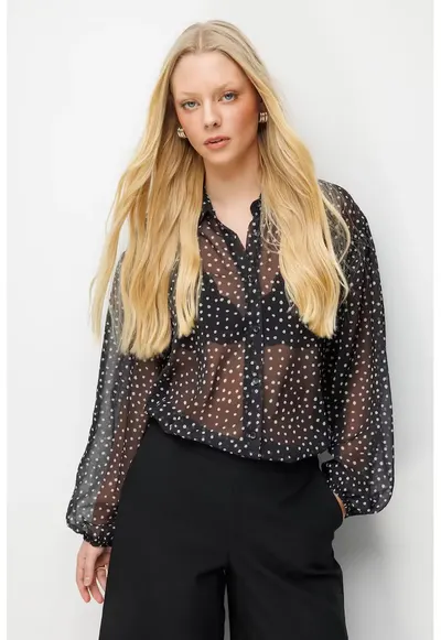 Camasa dama negru - Negru