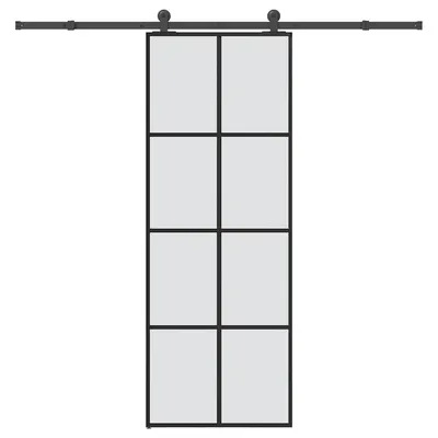 Gossi usa glisanta cu set feronerie, 76x205 cm, sticla esg/aluminiu
