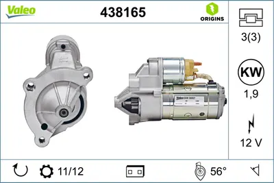 Electromotor (12v, 1,9kw) Potrivit Ds Ds 4, Ds 5; Citroen C4, C4 Grand Picasso I, C4 Grand Picasso Ii, C4 I, C4 Ii, C4 Picasso I, C4 Picasso Ii, C4 Spacetourer, C5 Ii, C5 Iii, C8 1.6d-3.0d 02.99