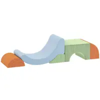 AIYAPLAY Set soft 5 piese pentru copii mici, pentru cățărat, târât, construit, ușoare, Cord, spumă, colorat | Aosom Romania
