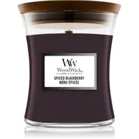 Woodwick Spiced Blackberry lumânare parfumată cu fitil din lemn