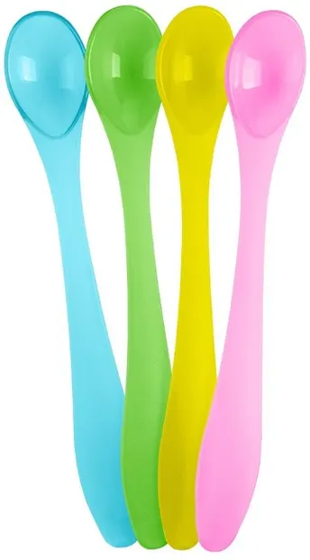 Set de linguri de masă KikkaBoo - Rainbow, 4 buc