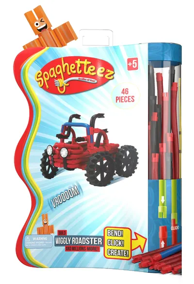 Constructor Spaghetteez - Wiggly Roadster, 46 piese