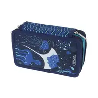 Penar echipat 3 fermoare, 31 piese, Herlitz Deep Ocean