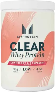 Clear Whey Protein, merișor și zmeură, 500 g, Myprotein